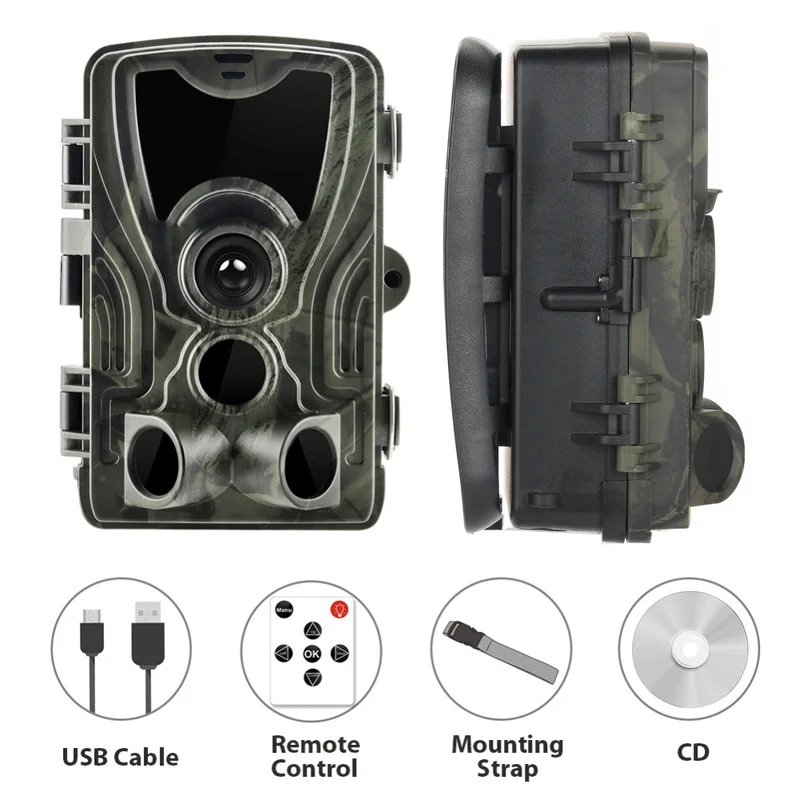 HC801A охотничья камера Trail ночная версия 16MP Ip65 дикая природа фото ловушки 0 3 s