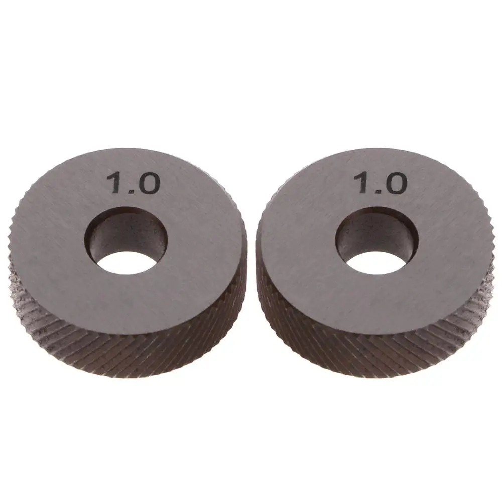 

2pcs Diagonal Linear Knurl Wheels Knurling Knurler Tool 1.0/1.2/1.8/3.0mm Pitch