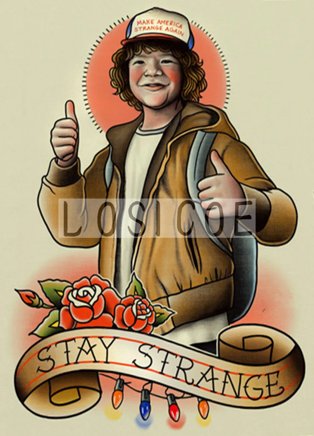 &quotОставайтесь странным&quot 30х42 см ностальгия Винтаж крафт бумага постер без