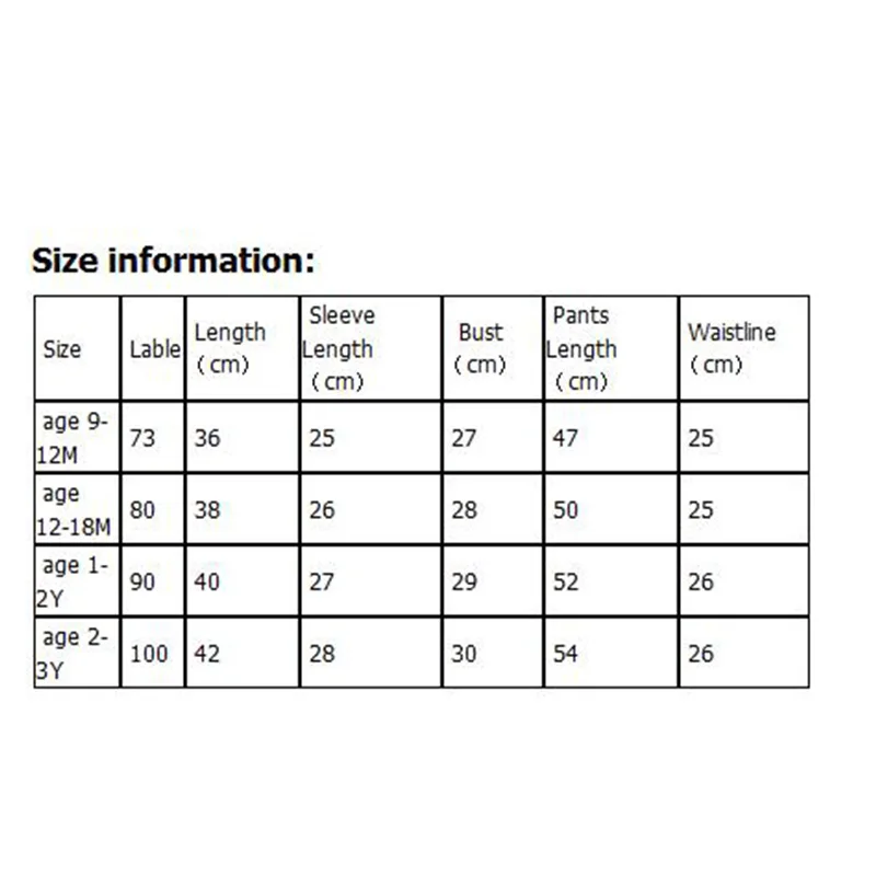 Комплекты детской одежды одежда для малышей топ + штаны комплект из 2 предметов
