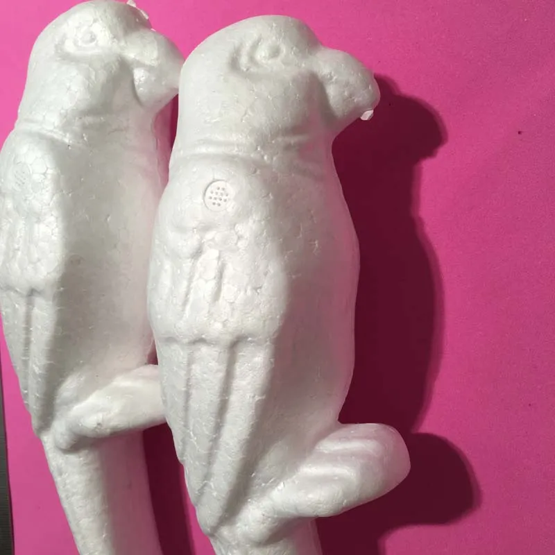 23 см/6 шт. пенопластовый попугай декоративные шарики из полистирола в виде птиц