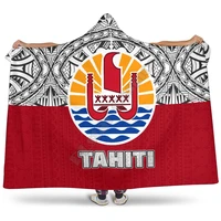 samoa polynesian hooded blanket summer plumeria 3d printed wearable blanket adults kids various types hooded blanket