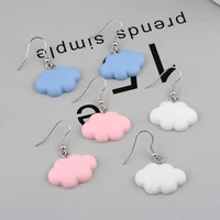 fashion cute 6 colors sweet summer cloud drop earrings punk jewelry for cool women girl friendship gifts