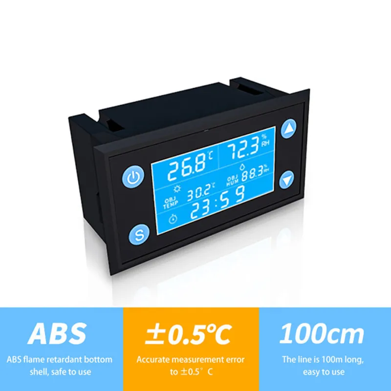 AC110 220 W1212 цифровой Температура регулятор влажности таймер SHT20 Сенсор зонд для