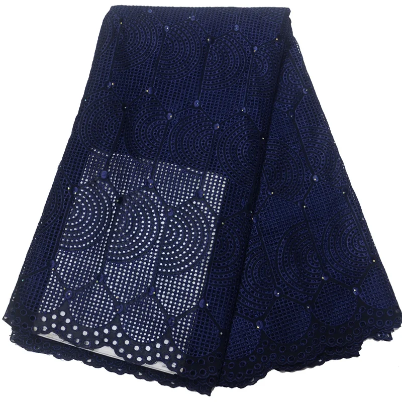 (5 ярдов/шт.) Высококачественная африканская сухая хлопчатобумажная кружевная