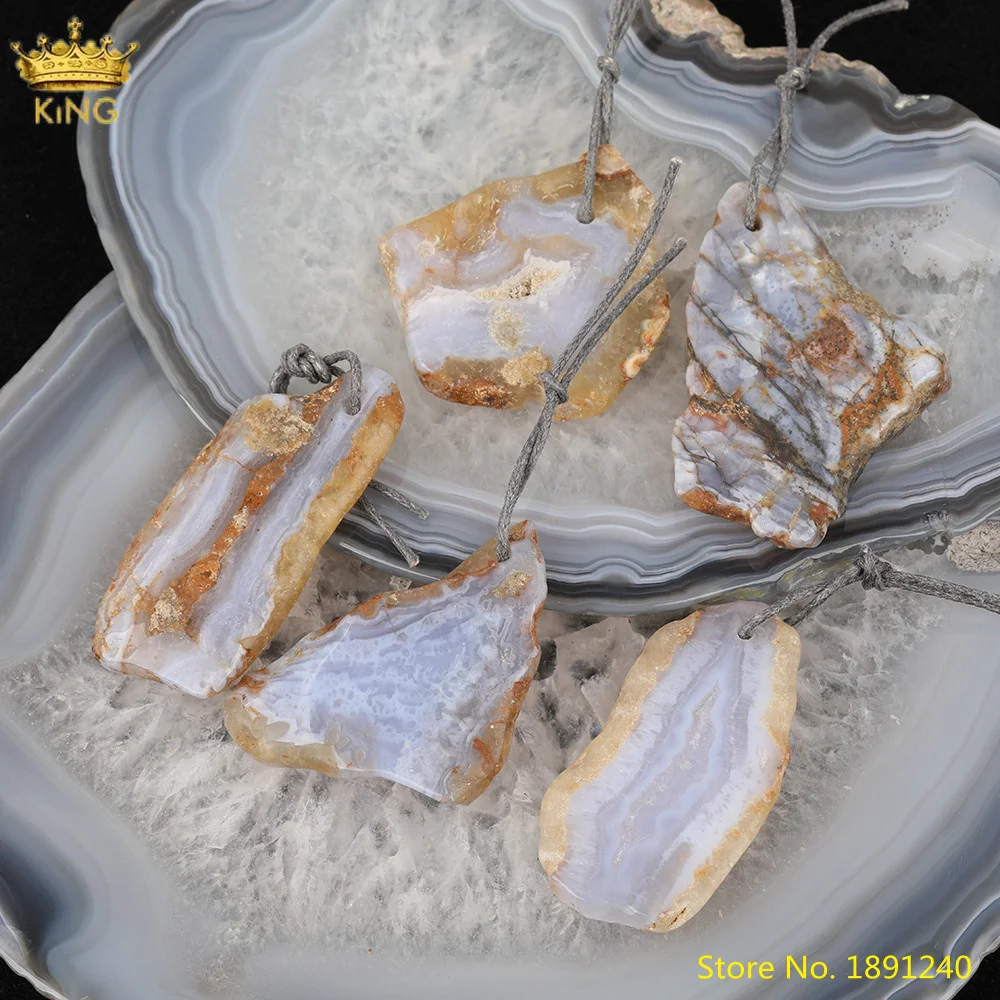 10pcs Natural Purple Chalcedony Irregular Slab Pendants Jewelry,Purple Agates Slice Beads Charms For DIY Jewelry Accessories