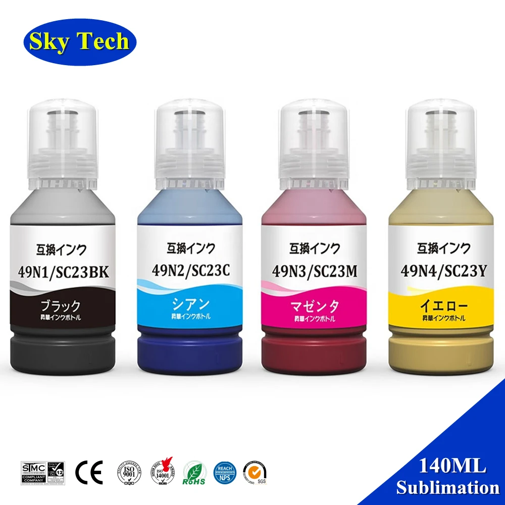 

SKY T49N1 T49N2 T49N3 T49N4 SC23 Premium Sublimation Ink For Epson SureColor SC-F100 SC-F160 SC-F500 SC-F560 SC-F150 SC-F550