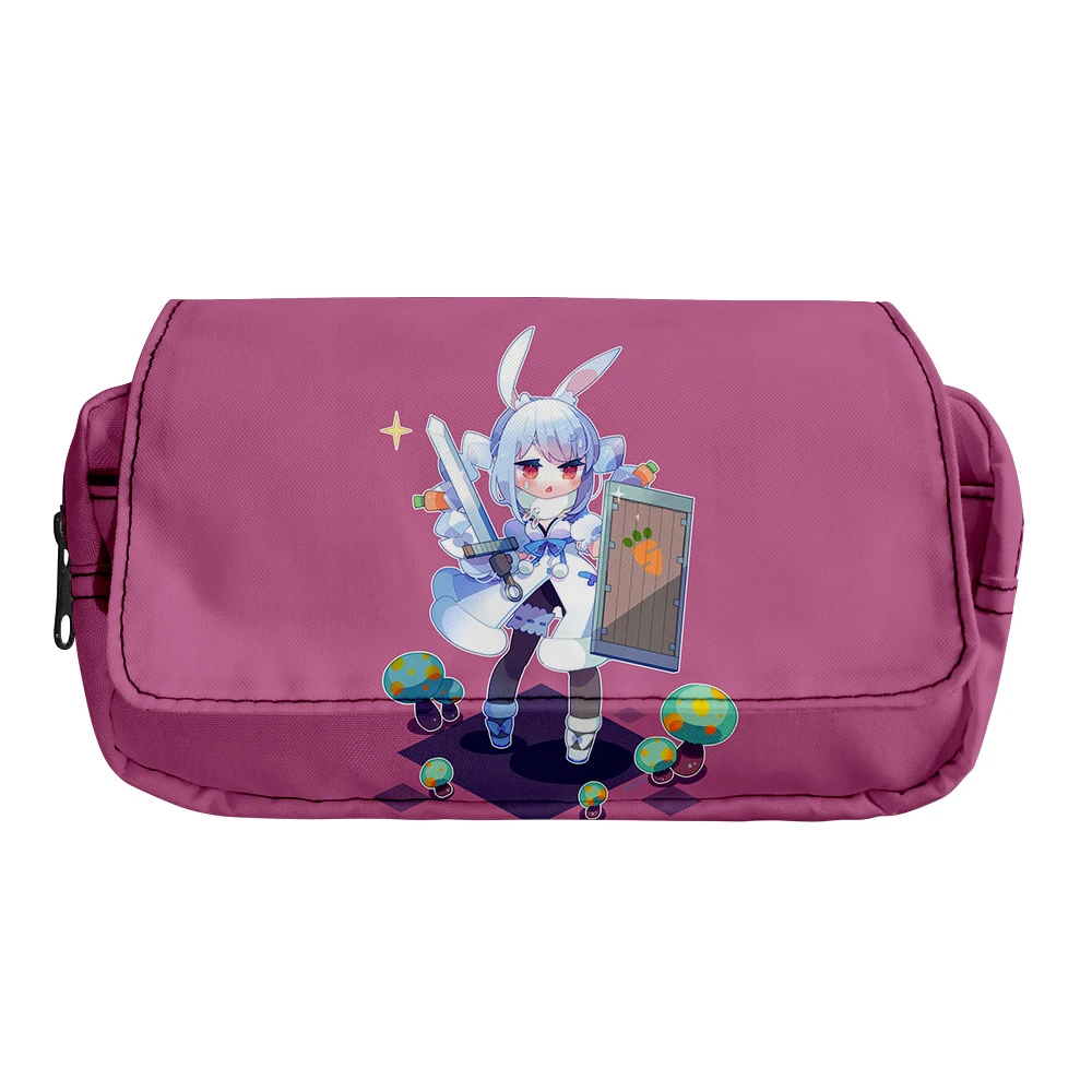 

New HOLOLIVE VTuber Usada Pekora 3D Merch School Large Clutch bag, Suitable For girls, boys, teenagers, Cute Double Kawaii Bag