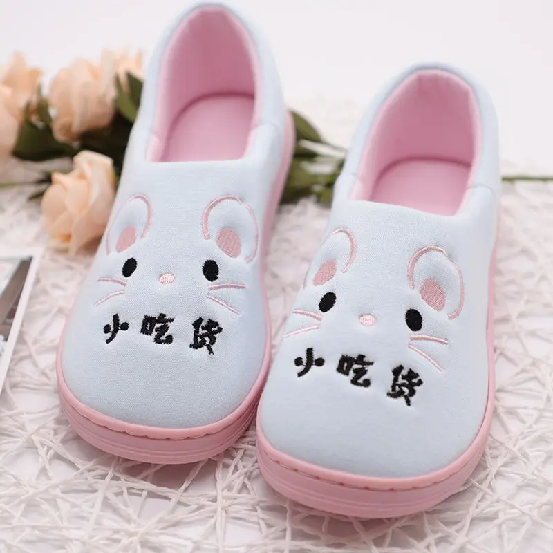 

Confinement Shoes Autumn and Winter Cotton Slippers Women's Soft-soled Bag with A Pedal Shoes Cute Padded Women's Cotton Shoes