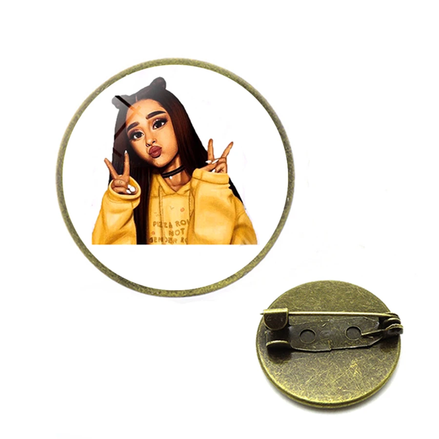 Броши Ариана Гранде 7 колец музыкальные сувениры для поклонников суперзвезд