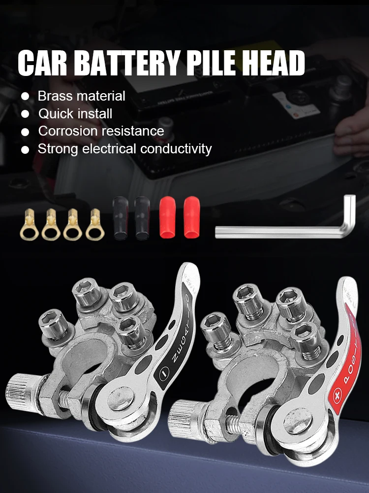 

Клеммный разъем автомобильного аккумулятора, быстроразъемный положительный и отрицательный зажимы, соединители для лодки, автомобиля, тра...