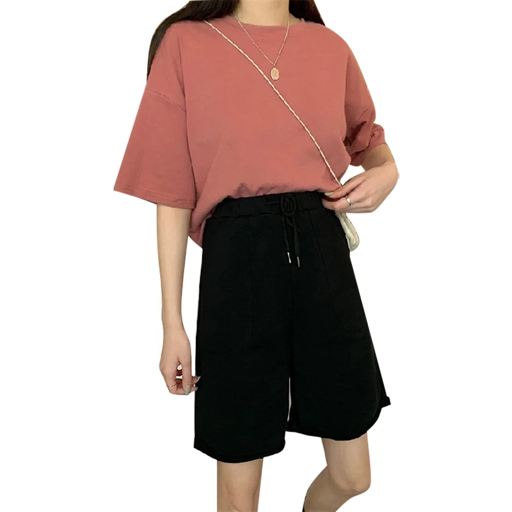 Шорты женские прямые с широкими штанинами быстросохнущие штаны карманами и