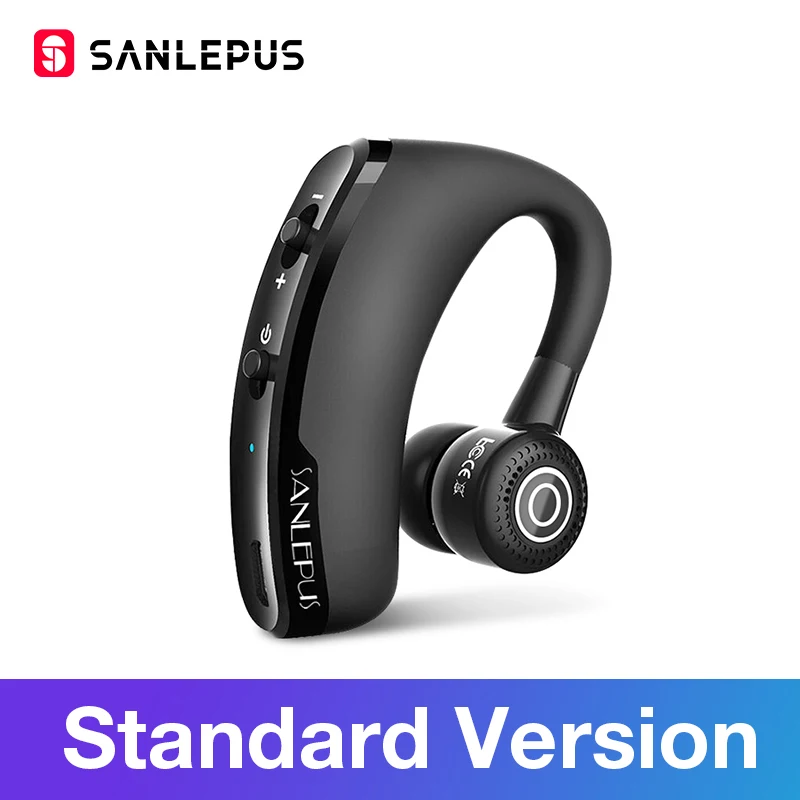 Standard SANLEPUS Bluetooth наушники беспроводные наушники гарнитура вкладыши с HD микрофоном для телефона iPhone samsung xiaomi - Цвет: Standard