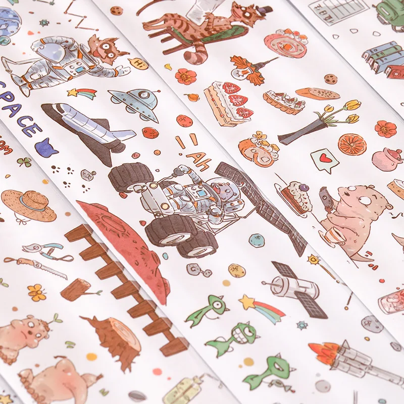 65*35 мм Kawaii Animal Totems Washi Tape Series Офисная клейкая лента наклейки скрапбукинг