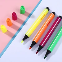 1224color watercolor marker pen soft head highlighter learning painting brush graffiti pen office school supplies stationery