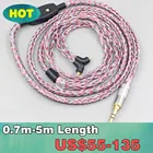 16-жильный серебристый кабель OCC OFC смешанной оплетки для метемотических кабелей ER4SR ER4XR ER3XR ER3SE ER2XR ER2SE 0-100 Ом, регулируемый LN007689