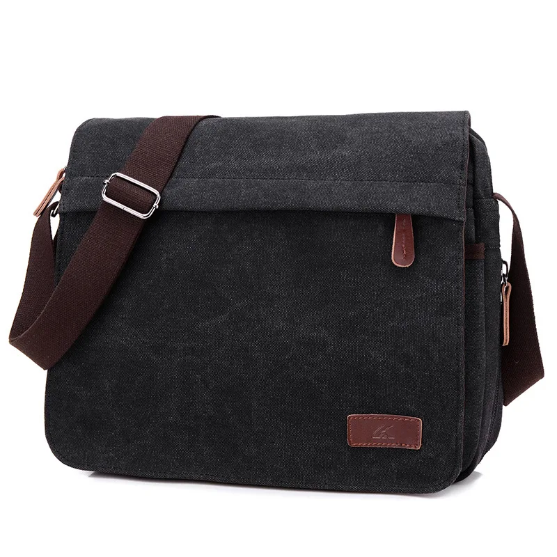 

Canvas Model Men's Single Shoulder Messenger Bag Fashion Computer Bag Fashion Boutique Leisure Bag Can Store Personal Belongings