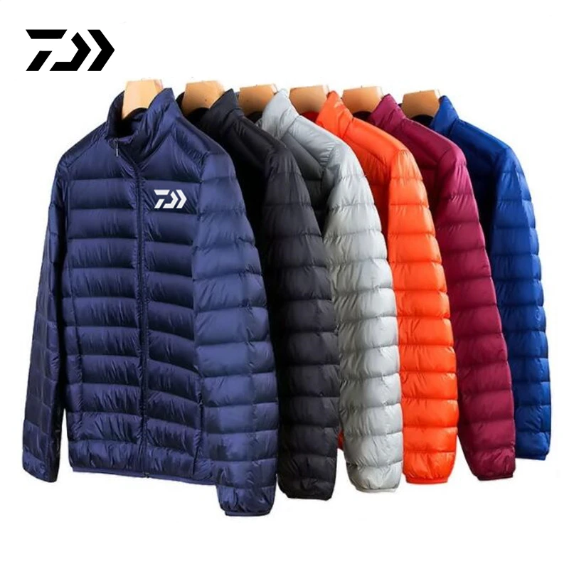 

2020 зимняя мужская Сверхлегкая одежда для рыбалки, пуховик, мужские куртки, уличные зимние мужские повседневные пуховые куртки для рыбалки, ...