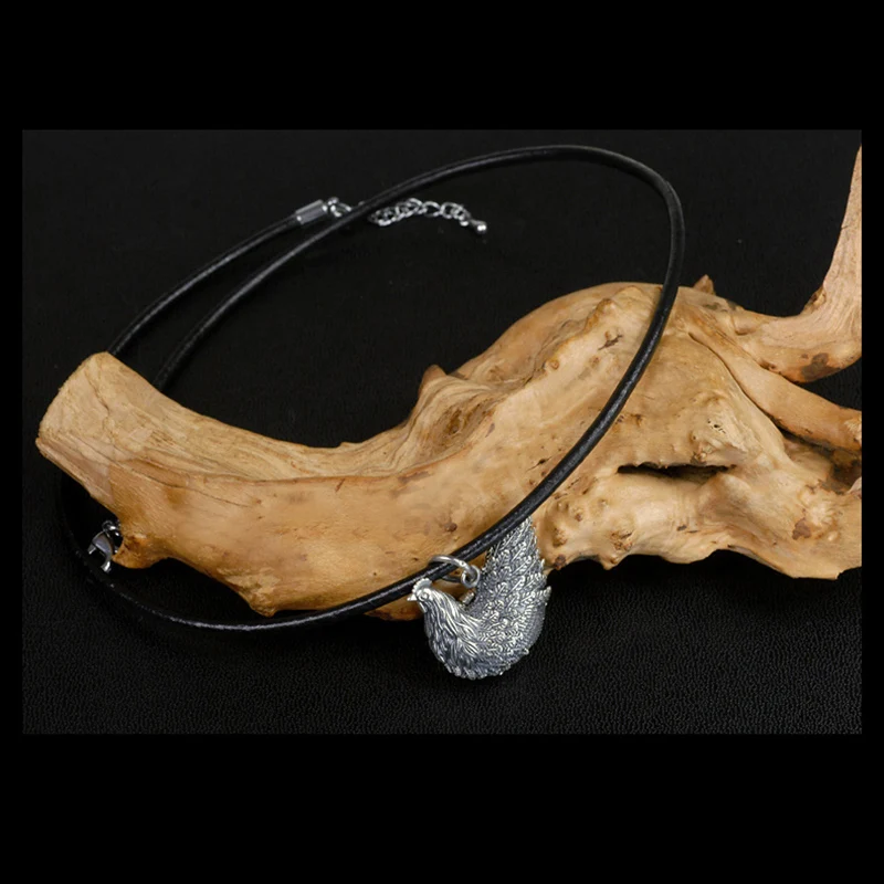 Цепочка с подвеской в виде знака зодиака из чистого серебра 925 пробы золотое яйцо