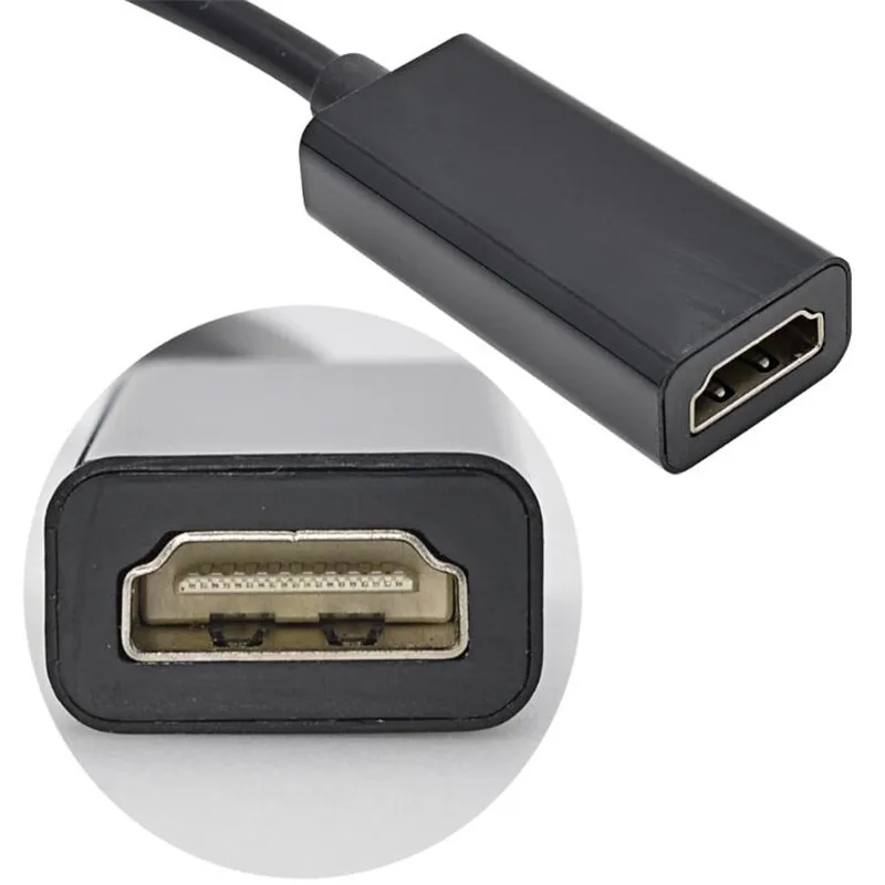 Переходник DP в HDMI-совместимый с ноутбуком HP/DELL штекер-гнездо | Электроника