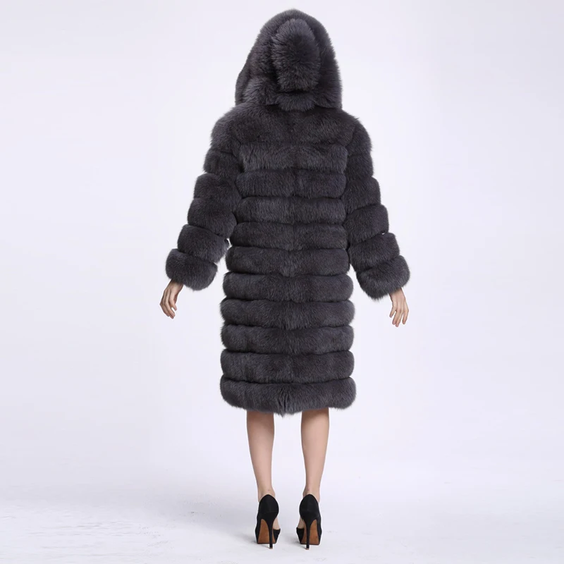 Новинка зимы 2019 Толстая теплая Длинная женская блестящая куртка с капюшоном из