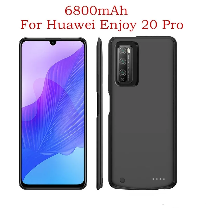6800mah Power Bank Charger Cases For Huawei Enjoy 20 Pro Portable Battery Charging Power Case For Enjoy 20 Pro Battery Case