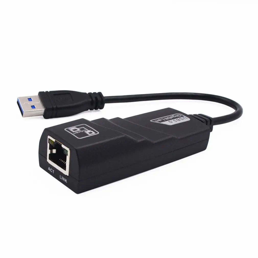 USB Ethernet адаптер Сетевая карта 3 0 к RJ45 Lan гигабитный Интернет для компьютера Macbook ПК