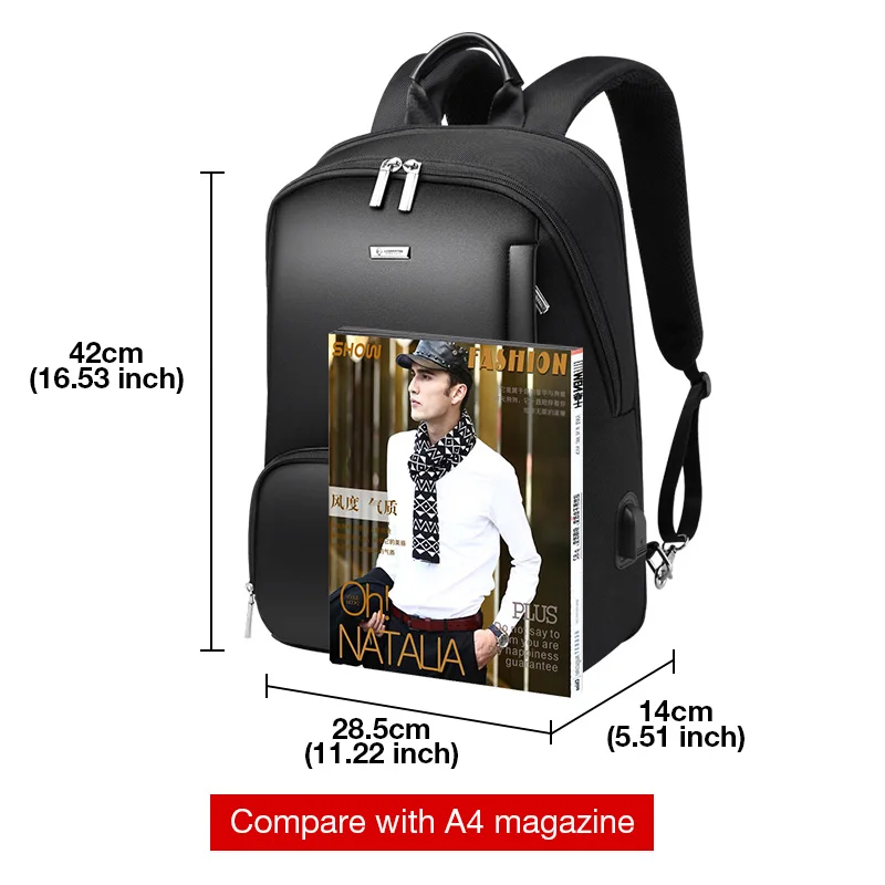 LAORENTOU мужской рюкзак с защитой от кражи для ноутбука мужская дорожная сумка