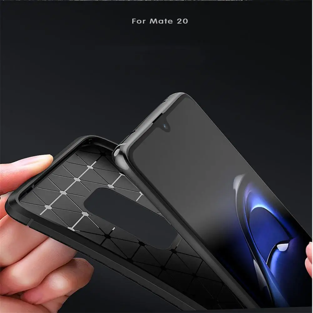 Роскошный чехол для телефона из углеродного волокна huawei mate 30 20 10 pro honor 8X 9X 9i 10i 20i V30