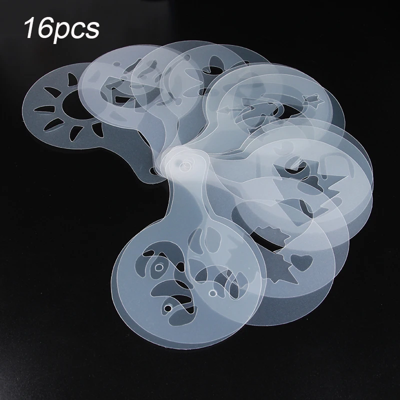 16 шт. трафареты для бариста кофе латте капучино | Дом и сад