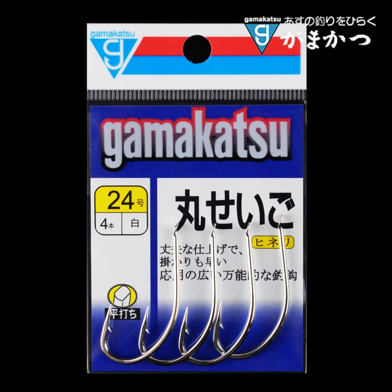 

100%Original Japanese materials Imported White Gamakatsu Hook Barbed Long Handle for bass carp fishing hook fishing gear tackle