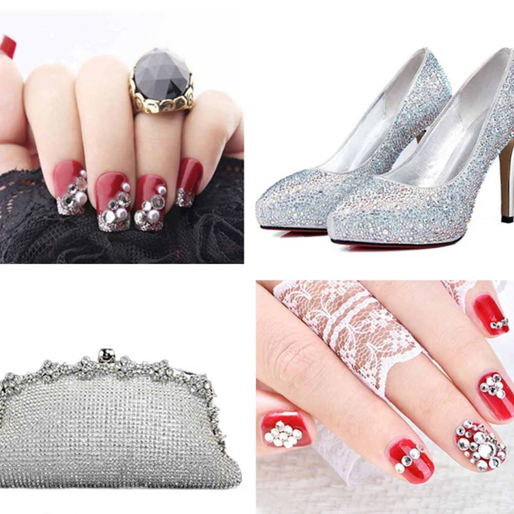 Высокое качество ss3-ss34 кристалл AB с плоской задней стороной для дизайна ногтей не