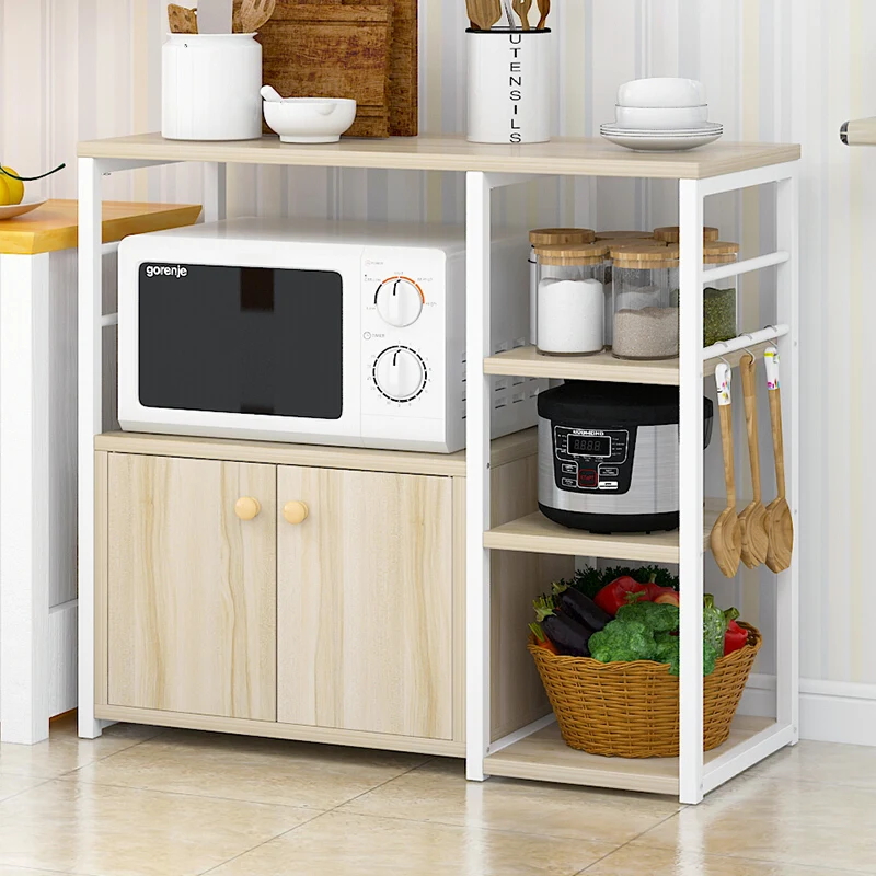 

Shelf Kitchen Microwave Rack Multi-layer Multi-function Kitchen Storage Floor-standing Seasoning Dish Rack Space Saving