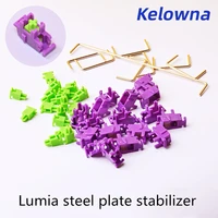 kelowna lumia steel plate stabilizer for mechanical keyboard holy panda matcha blue white stabilizers gold plated steel wire