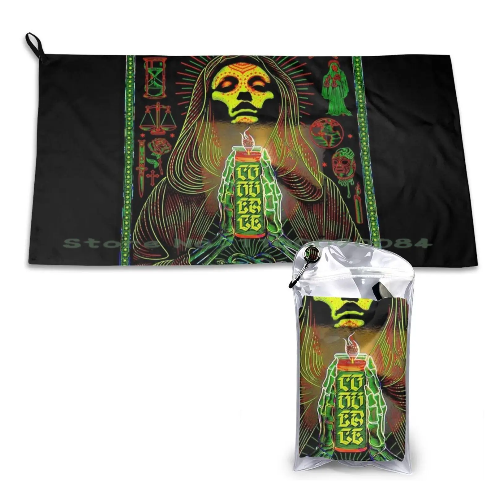 Быстросохнущее полотенце Converge для занятий спортом портативное милое