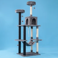 cats tree scratcher tower condo furniture scratch post cat jumping toy kitten pet house hammock with ball