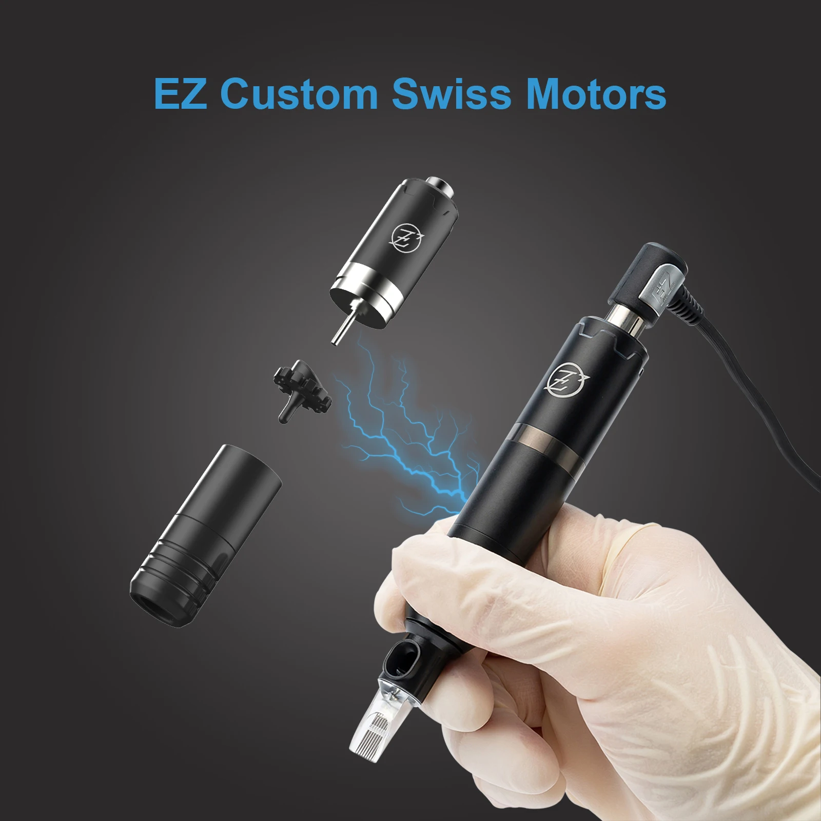 2 pieces EZ NANO Rotary Cartridge Tattoo Machine Pen Custom Swiss Motors 2.5mm 3.5mm 4.2mm Stroke for Needle | Красота и здоровье