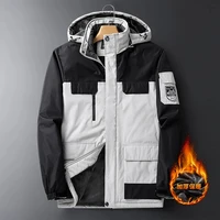 winter 2022 mens large size jacket outerwear oversize coat fleece down warm parka male 9xl big 8xl hooded waterproof jacket men