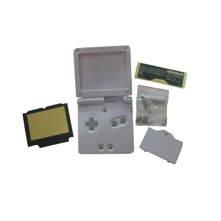 Белый OSTENT полный корпус Оболочка Чехол Замена для nintendo GBA SP Gameboy Advance SP - Цвет: Белый