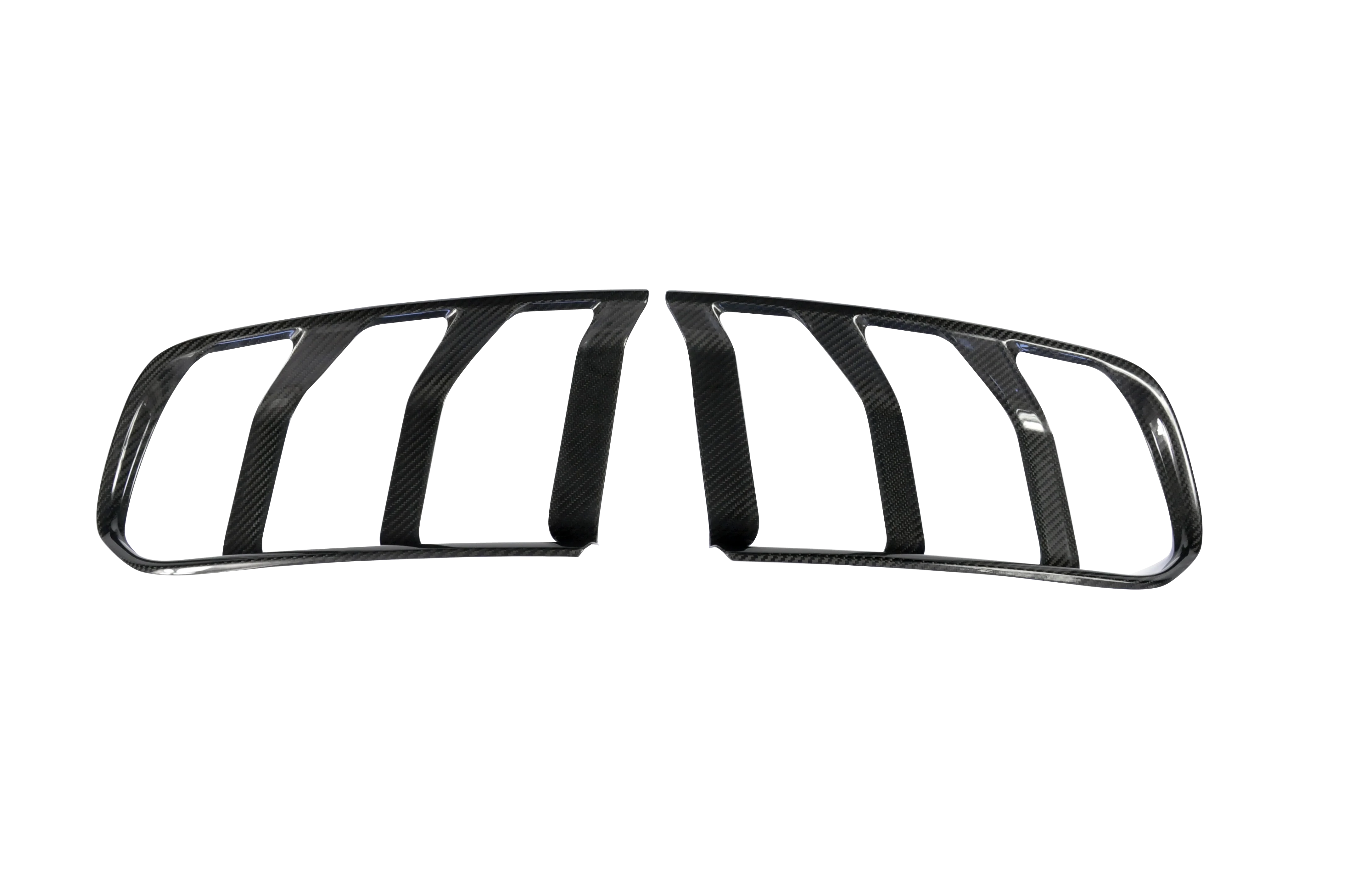 Добавить стиль крышка заднего фонаря глянцевый черный цвет сухое настоящее