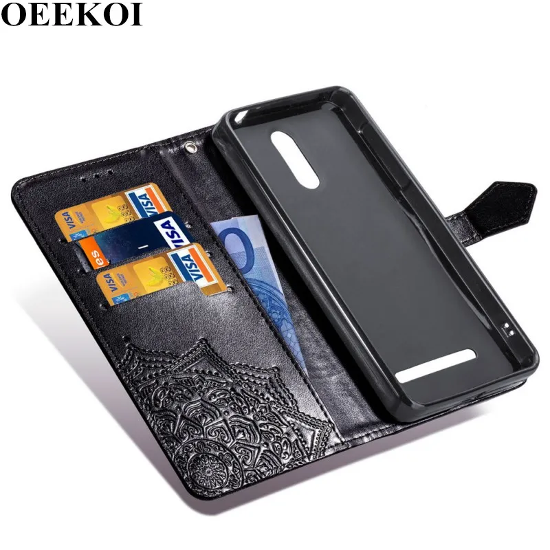 

OEEKOL Datura Flower Flip Cover Leather Case for Leagoo KIICAA Power