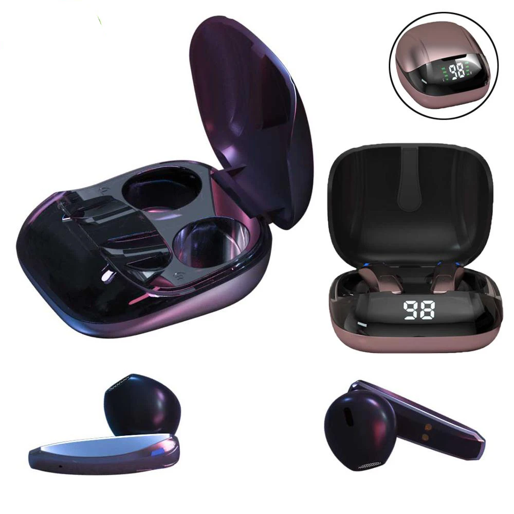 

TWS Wireless Bluetooth Headset With Microphone Sports Waterproof Gaming Headphones Mini Binaural Earbud Headset