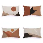 30*50 высококачественный односторонний Печатный плюшевый чехол для подушки в скандинавском стиле для домашнего декора с рисунком кошки солнца Луны