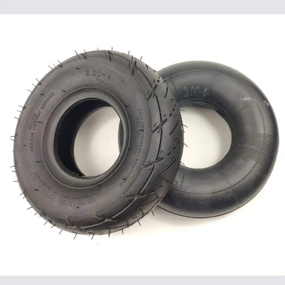

3,00-4 внутренняя трубка 10 дюймов 3,00-4 Набор шин и внешняя шина для скутера Go Kart Электрический Скутер ATV шины