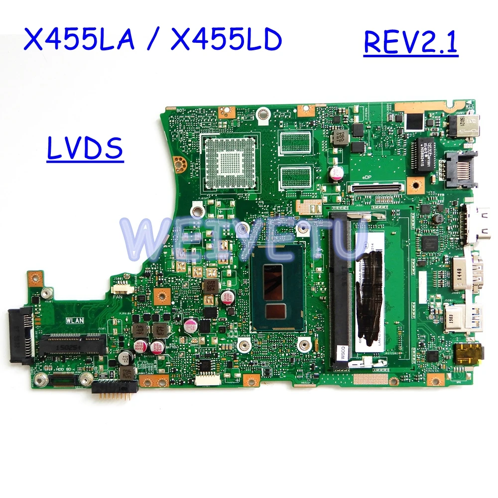 Материнская плата X455LA I3 4010/4030 2GB/4GB RAM для ноутбука ASUS X455LJ X455LN X455LD A455L F455L K455L