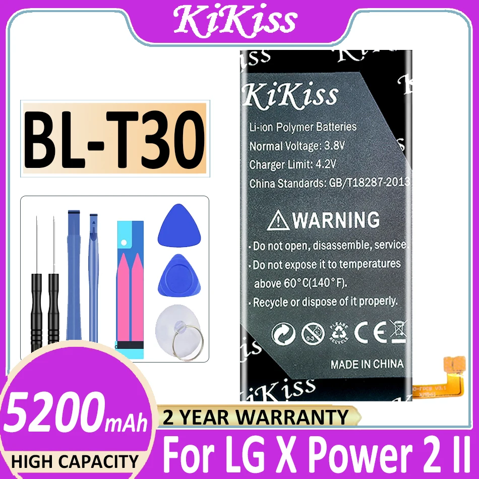 

Аккумуляторная батарея 5200 мАч для LG X Power 2 II L64VL M320F M320N M322 L63BL K10 Power M320 M320DSN M320TV MLV7N