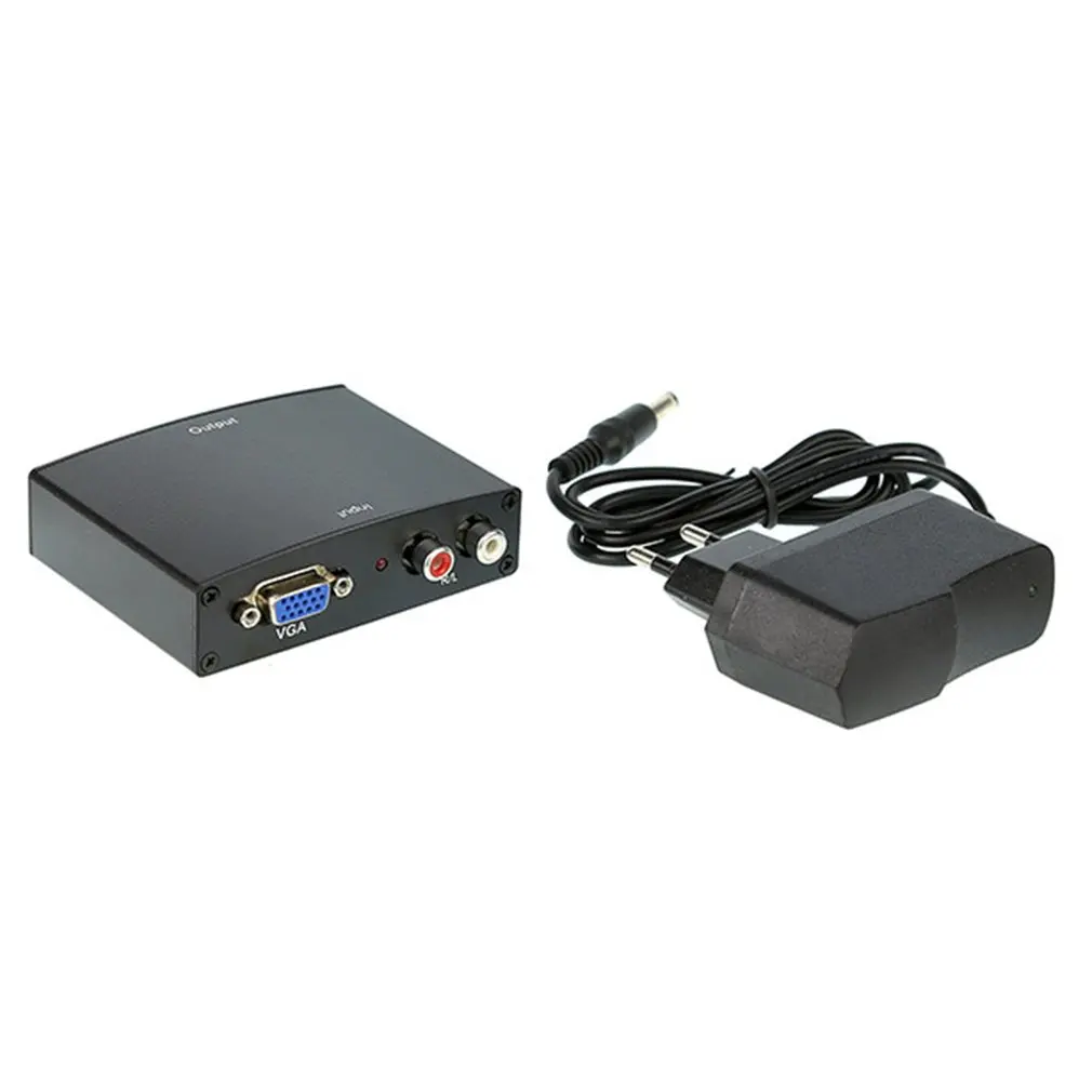

VGA+R/L To Hdmi-compatible Converter Box HDTV Video Converter Adapter With RCA Phono Stereo Audio For PC Stereo Audio