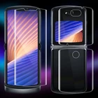 Мягкая Гидрогелевая защитная пленка 3 в 1 для Moto Razr 5G, защита экрана от царапин, прозрачная пленка для Motorola Razr-5G
