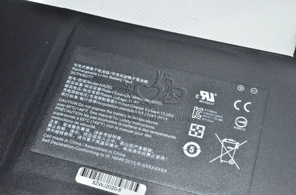 JIGU 11.4V 53WH For RAZER 3ICP4/92/80 RC30-0196 Original Laptop Battery RZ09-01962 RZ09-01962E10 RZ09-01962E11 RZ09-01962E20 - купить по