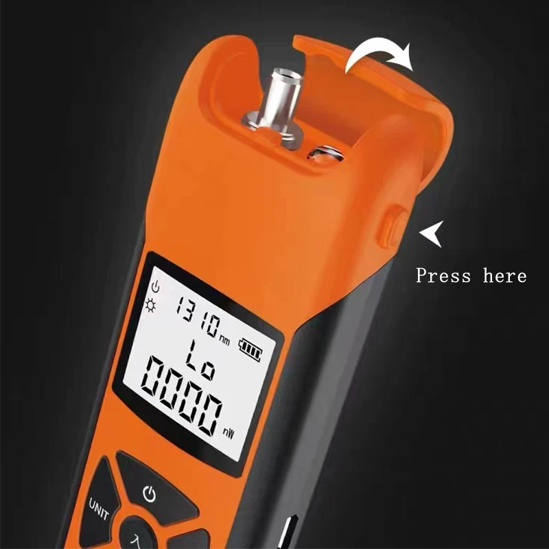 g10 new optical power meter high precision rechargeable battery fiber optic power meter with flash light opm free shipping free global shipping